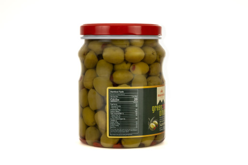 Marmia Red Pepper Stuffed Green Olives 700 GR X 6