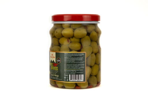 Marmia Red Pepper Stuffed Green Olives 700 GR X 6