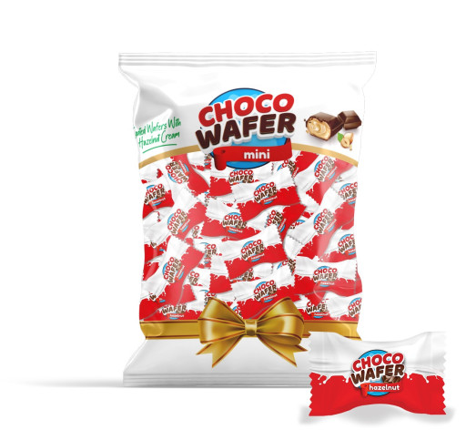 ANL Choco Wafer Chocolate Mini Wafer Hazelnut Cream 700 GR X 8