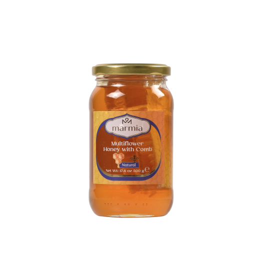 Marmia Multiflower Honey with Comb 500 g