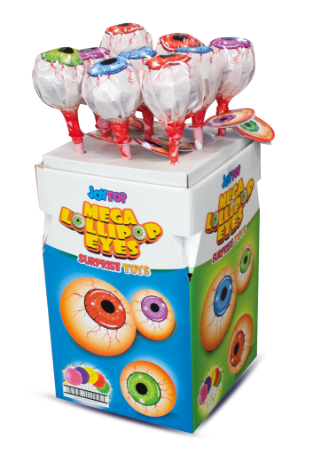 Bonart Joytop Eyes Mega Lollipop with Surprise Toys 55 G