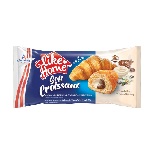 Like Home Soft Croissant Vanilla & Chocolate Flavor 45GR