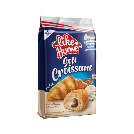 Like Home Soft Croissant Vanilla & Chocolate Flavor 45GR