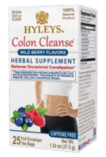 25 CT Colon Cleanse Tea Wild Berries Flavor X 12