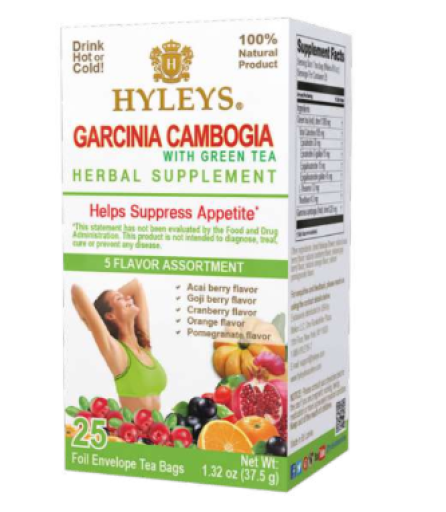 25 CT Garcinia Cambogia Tea 5 Flavor Assortment X 12