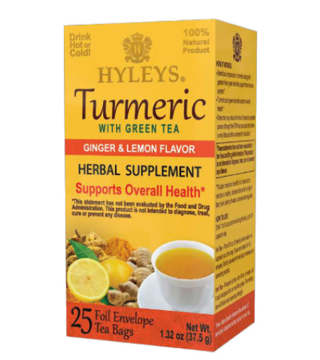 25 CT Green Tea with Turmeric Ginger & Lemon Flavor