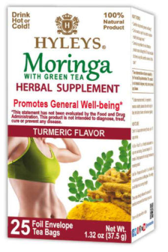 25 CT Moringa Tea Turmeric X 12