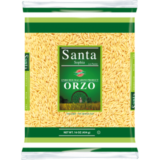 Santa Sophia Pasta Orzo 454 GR X 20 PCS