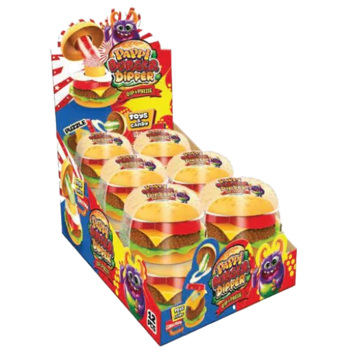 PAPPI Burger Dipper Candy (20 GR X 12) X 6