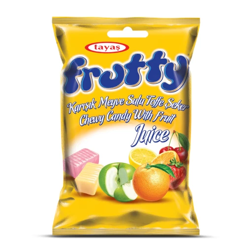 TAYAS Damla Fruitty Chewy Candy Assorted 80 GR X 24