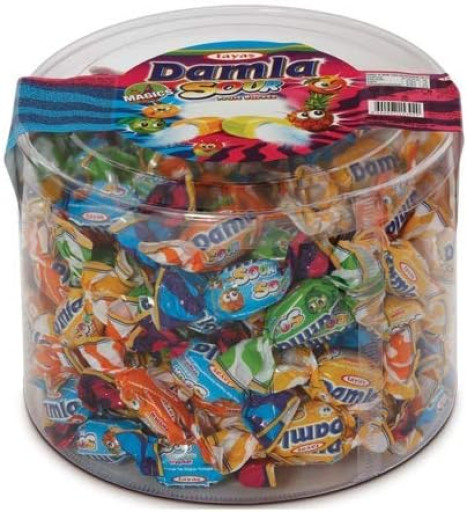 TAYAS Damla Sour PVC 800 GR X 8