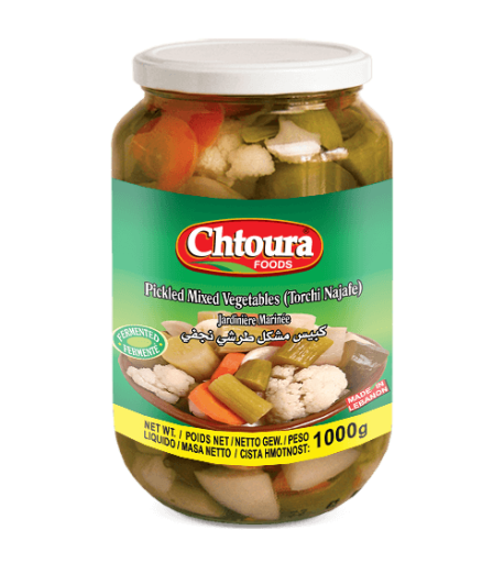 Chtoura Foods Pickled Mixed Vegetables (NAJAFI) 1000 GR X 12