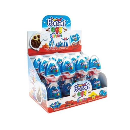 Bonart Surprise Egg Toy For Boys (25GR X 24) X 6