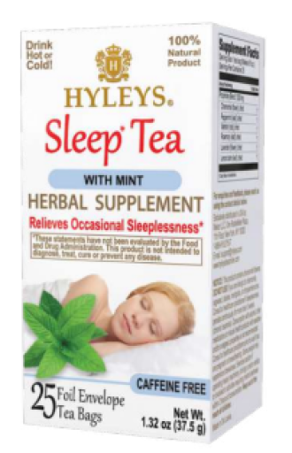 25 CT Sleep Tea Mint Herbal Tea X 12